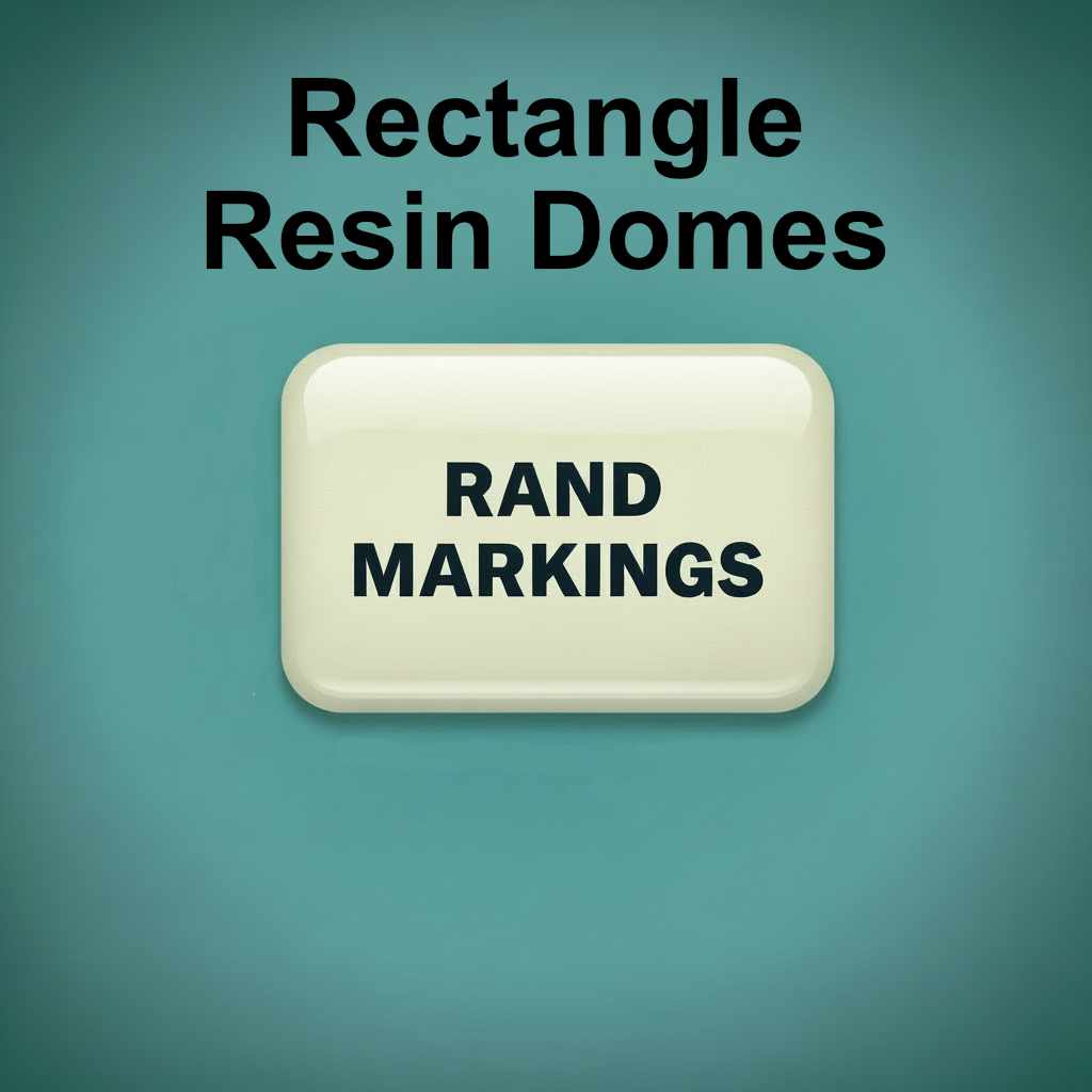 Rectangle Domed Resin