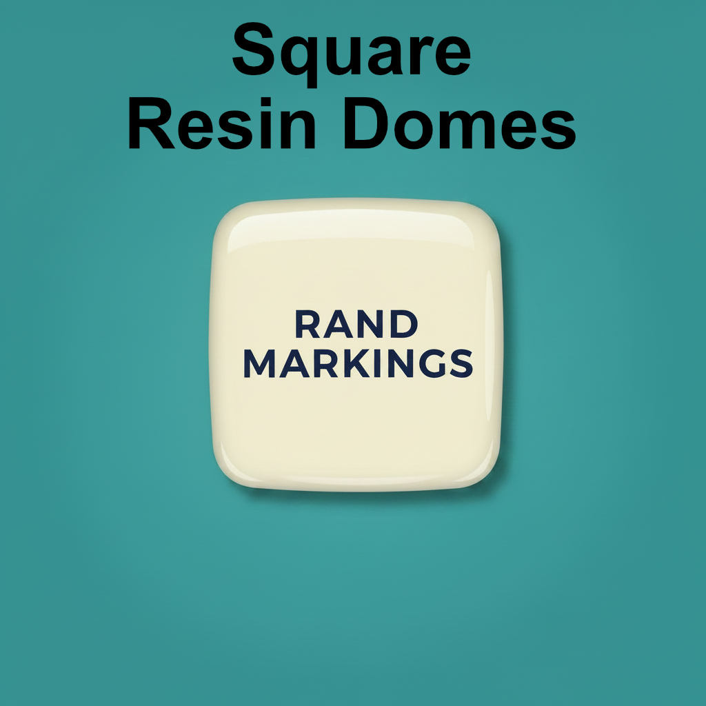 Square Domed Resin