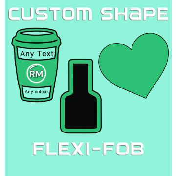 Custom Shape Flexi-Fob Keyring
