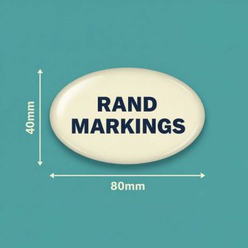 Oval Domed Resin Stickers