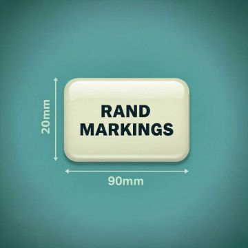 Rectangle Domed Resin - 20mm Height