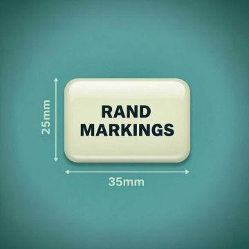 Rectangle Domed Resin - 25mm Height