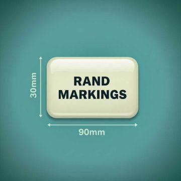 Rectangle Domed Resin - 30mm Height