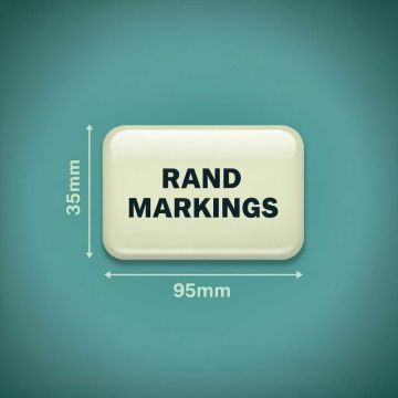 Rectangle Domed Resin - 35mm Height