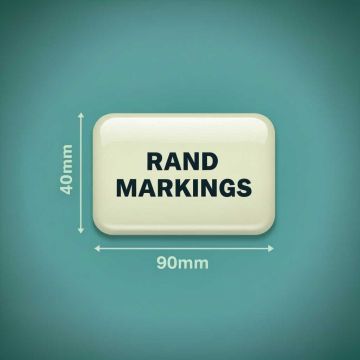 Rectangle Domed Resin - 40mm Height