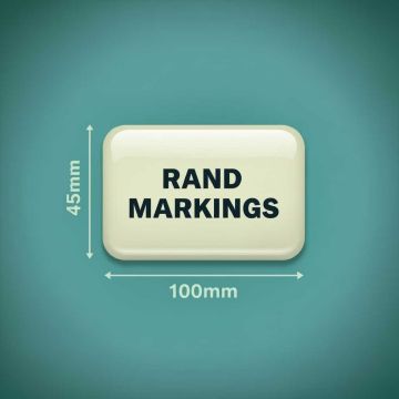 Rectangle Domed Resin - 45mm Height