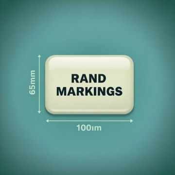 Rectangle Domed Resin - 65mm Height