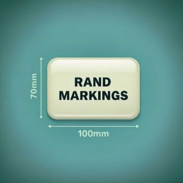 Rectangle Domed Resin - 70mm Height