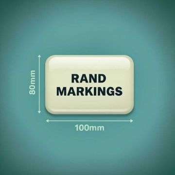 Rectangle Domed Resin - 80mm Height