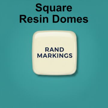 Square Domed Resin Stickers