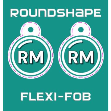 Circle Flexi-Fob Keyring