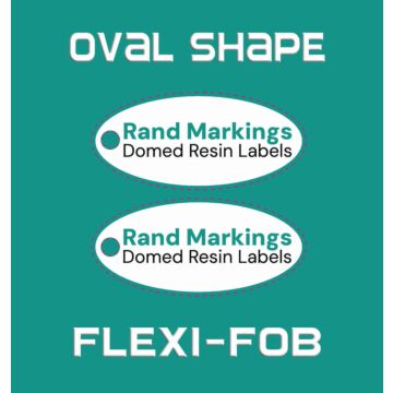 Oval Flexi-Fob Keyring