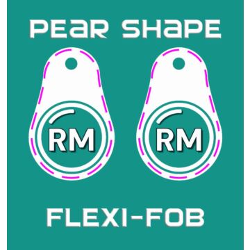 Pear Shape Flexi-Fob Keyring