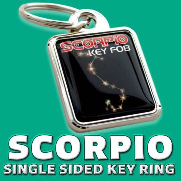 Scorpio Metal Keyring