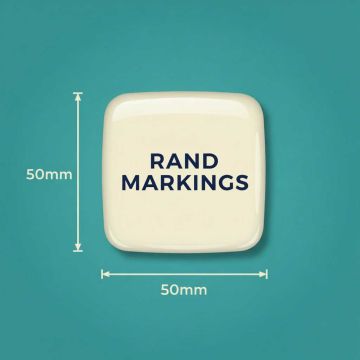 Square Domed Resin Stickers