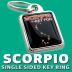 Scorpio Metal Keyring